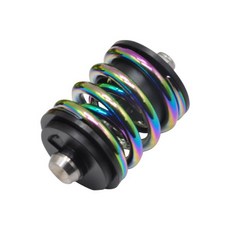 Litepro BMX 접이식 자전거 더블 레이어 리어 쇼크 스프링 서스펜션 티타늄 나사 로드 브롬톤 업소버, 03 plating, 1개