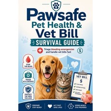 (영문도서)Pawsafe Pet Health & Vet Bill Survival Guide: Triage bleeding emergencies and ha... Paperback, Independently Published, English, 9798180272546