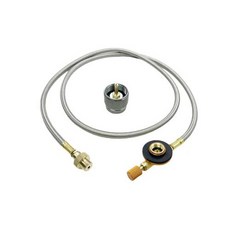 DARAM 캠핑용연장선 캠핑멀티탭 캠핑용릴선 야외 캠핑 스토브 가스 어댑터 분할 컨버터 익스텐션 코드 프로판 소형 탱크 입력 EN417 밸브 출력 1 개, 1개