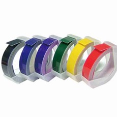 엠보싱 테이프 녹색 네임테이프