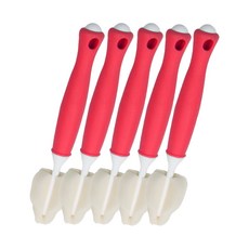 하이비 프리미엄 젖꼭지 세척솔, 5개, 레드