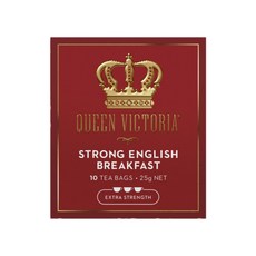 퀸 빅토리아 엑스트라 스트롱 잉글리쉬 블랙퍼스트 홍차 티백 Queen Victoria Extra Strong English Breakfast, 2.5g, 1개, 10개입