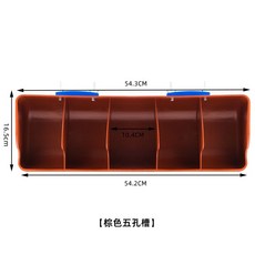 돼지 여물통 축사 새끼돼지 염소 간이 송아지 가축 사료통 6구 먹이, D.갈색새끼돼지용구멍5개, 1개