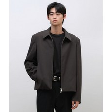 (국내매장정품) 무신사 스탠다드 MUSINSA STANDARD 울리쉬 오버 숄더 미니멀 자켓 재킷 [건메탈] MMFJJ2C04-GT 265605
