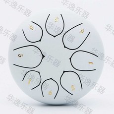 6인치 8음계 스틸 음계 악기 뮤직 텅드럼 행드럼 풀패키지, 1개