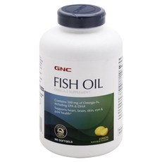 GNC 健安喜 Omega-3魚油軟膠囊 檸檬口味, 360顆, 1罐