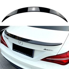 메르세데스 벤츠 CLA W117 C117 카본 느낌 리어 스포일러 트렁크 윙 13-19 호환, 유광 black