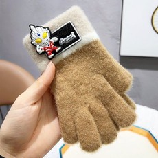 秋冬新款兒童手套：針織保暖五指手套，適合5-12歲男女童冬季使用