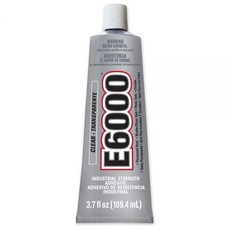 E6000 230012 크래프트 접착제 3.7 플루이드 온스 싱글 팩 투명