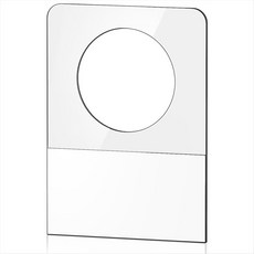 교수형 탭 400 Pcs 명확한 끈적 끈적한 교수형 태그 둥근 구멍 자체 접착 플라스틱 교수형 탭 교수형 소매 디스플레이와 호환용, 투명한, 1개