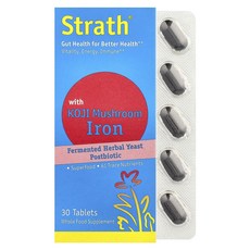 단백질 비타민 철분 마그내슘 칼슘 Bio-Strath 발효 허브 효모 포스트바이오틱 고지버섯 철분 함유 30정 고루고루섭취해주세요, BioStrath발효허브효모포스트바이오틱고지버섯철분함유, 1개