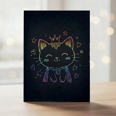 [대성문구] A4 스크레치 페이퍼(10매입) 특가/127852/검정색 긁는 스크래치종이 레인보우 매직페이퍼, 1개