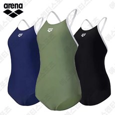 ARENA 아레나 수영복 여성 원피스 로우컷 연습 자수 강습 센터 초급 실내 비치