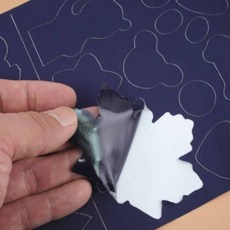 대양 패딩 구멍 패치 스티커, 1개, 네이비 블루(셀프컷)