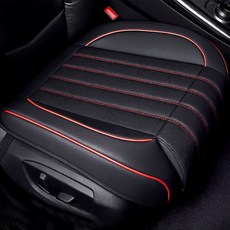 벤비아 레그플러스 3D 차량용 가죽 시트커버 자동차 방석 길이연장 사계절 신차 중고차 시트카바 국산차 수입차 현대 BMW 벤츠 아우디 기아 등 00430, A2 블랙레드, 1개, 앞좌석