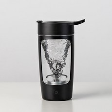 EQURA무선 쉐이크텀블러 650ml, 블랙, 1개