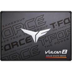 팀그룹 T-Force Vulcan Z 4TB SLC 캐시 3D NAND QLC 2.5인치 SATA III 내장형 솔리드 스테이트 드라이브 SSD (읽기/쓰기 속도 최대 550/, 2tb