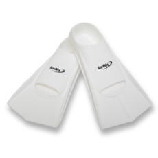 써핏 스노쿨링 오리발 숏핀 + 메쉬백 세트, 화이트