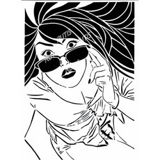 A40-0282 型染版 蝶古巴特diy 簍空模板 塗鴉模版 繪畫模版, 1個