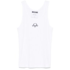 모스키노 로고 자수 탱크 탑