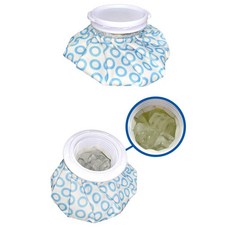 골프 여행 얼음찜질용 넓은입구 방수 미니 얼음주머니 2개 어르신 의료봉사, 소형