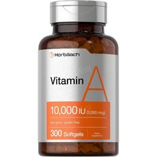 Horbaach Vitamin A 호르바흐 비타민 A 10000IU 300소프트젤, 1개, 300정