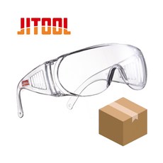 (12개) 제일타카 프라스틱 보안경 투명 김서림방지 고글 JITOOL Z87.1, 12개