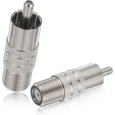 4개 코액시얼 to RCA 어댑터 F타입 암수 커넥터 RCA 암수 F-플러그 코액시얼 케이블 오디오 어댑터 커넥터 TV 영상 기기 오디오 수신기 게임 콘솔