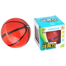 裕鑫 籃球魔方 足球魔方 二階概念方塊 2階 異形 運動 創意 益智玩具, 籃球:紅色、足球A:黑白色、足球B:黑白色、棒球:白色、排球:藍色和橘色、籃球(黑曼巴配色):紫色和橘色, 1個