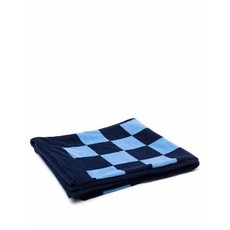 샤넬 중고 2010 CC 로고 체크 프린트 비치 타월