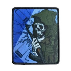 해골 프린트 모랄 패치 전술 후크 및 루프 바느질 모자 배낭 유니폼 장비 전투 조끼용 군용 등급 밈 배지, 해골 프린트 모랄 패치, 전술 후크 및 루프 바느질 모