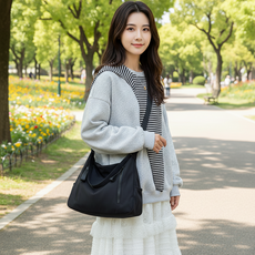 [UrBAG] 봄 가벼운 스포티원단 단색 숄더 크로스 토드 3-way 백