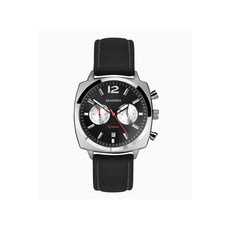 Sekonda 세콘다 남성용 블랙 가죽 스트랩 40mm 파일럿 워치 30028 639550