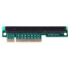PCI-E 8X~16X 라이저 어댑터 PCI-Express x8~x16 90도 카드 1U/2U와 호환, 1개, 4NB601915_HLH, 검은, 흑색의
