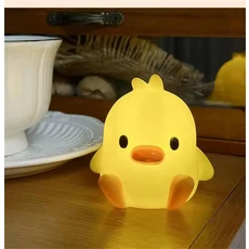 어린이용 LED 야간 조명 Dodo Duck 20 분 타이머 터치 침실 충전식 책상 램프, 02 Duck