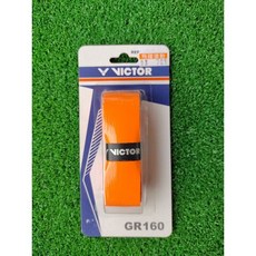 飛躍體育 勝利GR160握把布 單條裝裝 VICTOR握把布 羽球拍握把布 厚握把布, 橘色, 1個