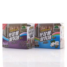 산도깨비 옷장용 탈취제 65g 4개입 /2종 택1/의류냄새제거/악취제거/방향제, 4개