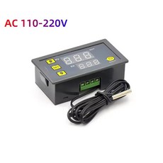 W3230 12V 24V AC110 220V 프로브 라인 20A 디지털 온도 제어 LED 디스플레이 조절기 냉/난방 기능, W3230 AC 110V-220V