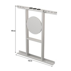 【椿嶼】壁掛臺球桿架球桿架臺球公桿架球桿放置架桌球桿架高端臺球公桿架, 銀色8桿, 1個