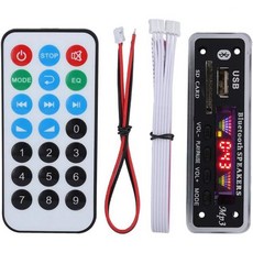 FOSA 차량용송신기 카팩 DC 5V/12V 블루투스 5.0 오디오 디코더 보드 모듈 USB AUX SD FM 무선 무손실 MP3/ WMA/WAV/FLAC/APE 컬러 화면 디
