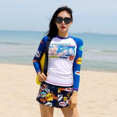 조이할리 뱅뱅 커플 래쉬가드 상하의 세트 남녀 래시가드 셋트 수영복 온천 빅사이즈 루즈핏 큰사이즈 남자 여자