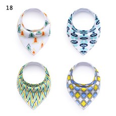 구미 물수건 아기 턱받이 아기 턱받이 벨벳 면 삼각 수건 모유 용품 봄 가을 스타일, 소나무