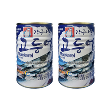 펭귄HC 강구나루 고등어 통조림 400g 2개 업소용 조림 찌개