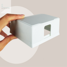 살롱드버스 욕실 콘센트 커버 욕실용, 블랙, 1개