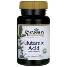 SWANSON 斯旺森 Glutamic acid素食膠囊 500mg, 60顆, 1罐