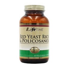 Life Time 라이프 타임 홍국 & 폴리코사놀 60 베지캡슐 영양제 건강보조식품, 1개
