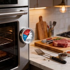 그릴 온도계 정확한 고온 요리 바베큐 온도 게이지 주방, 1개