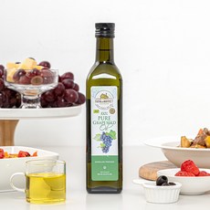 포도씨유 오일 기름 압착 (비정제) 500ml, 1개