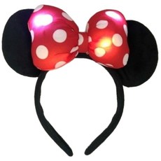 瘋狂派對 發光大蝴蝶結米妮髮箍, 詳見包裝, 1個