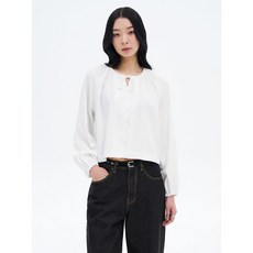 에잇세컨즈 8SECONDS 리본 스트링 블라우스 화이트 125264MB21 141327